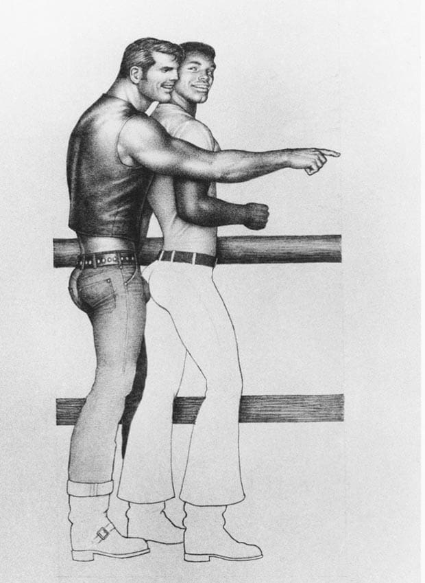 ENLARGE TOM OF FINLAND (Touko Laaksonen, Finnish, 1920 – 1991), Untitled, 1974, Graphite on paper, #88.77, © 1974 Tom of Finland Foundation