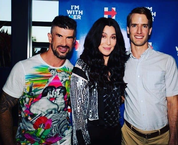 TOFF ON INSTAGRAM Adam Killian in avaf X Tom of Finland X Print All Over Me with the one and only Cher at Hillary Clinton fundraiser in Fire Island #cher #adamkillian #tomoffinland #printalloverme #hillaryclinton #hillaryclintonforpresident #assumevividastrofocus #avaf