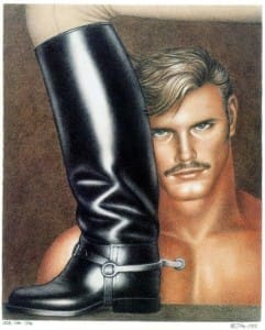 TOM OF FINLAND (Touko Laaksonen, Finnish, 1920 – 1991), Man and His Boot, 1988, Lithograph, © 1988 Tom of Finland Foundation