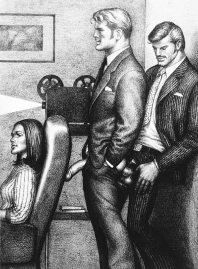 TOM OF FINLAND (Touko Laaksonen, Finnish, 1920 – 1991), Untitled, 1974, Graphite on paper, © 1974 Tom of Finland Foundation