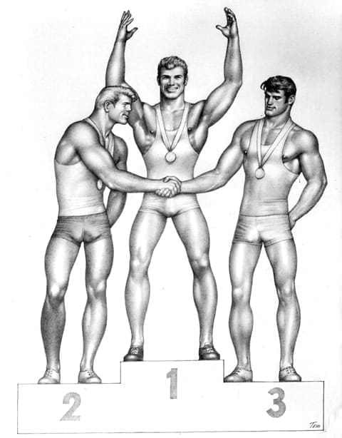 TOM OF FINLAND (Finnish, 1920 – 1991), Untitled, 1976, Graphite on paper, ToFF #76.21, © 1976 Tom of Finland Foundation