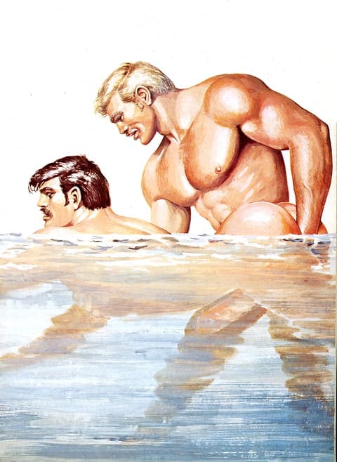 TOM OF FINLAND (Finnish, 1920 – 1991), Untitled, 1976, Gouache on paper, ToFF #76.75, © 1976 Tom of Finland Foundation