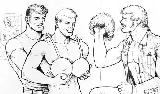 TOM OF FINLAND (Touko Laaksonen, Finnish, 1920 – 1991), Untitled (Detail from "Dick"), 1977, Pen & ink on paper, ToFF Permanent Collection #77.77, © 1977 Tom of Finland Foundation