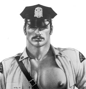 TOM OF FINLAND (Touko Laaksonen, Finnish, 1920 – 1991), Untitled, 1984, Graphite on paper, ToFF #84.17, © 1984 Tom of Finland Foundation