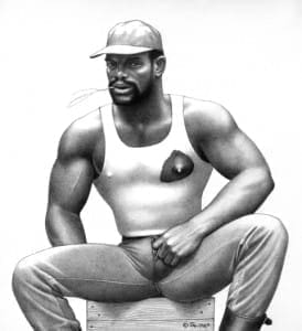 TOM OF FINLAND (Finnish, 1920 – 1991), Untitled, 1986, Fine art print, Ed. 250, 18” x 12”, Printed 2011, ToFF #9090, © 1986 Tom of Finland Foundation