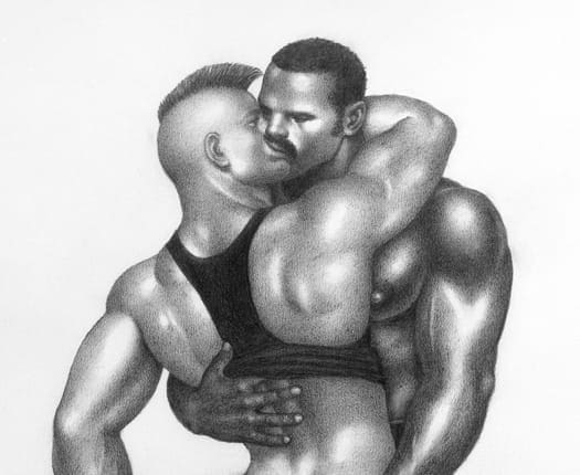 TOM OF FINLAND (Touko Laaksonen, Finnish, 1920 – 1991), Untitled (Detail), 1989, Graphite on paper, ToFF #89.11, © 1989 Tom of Finland Foundation