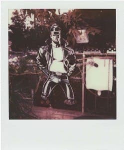 STUART SANDFORD, Tom's pissoir (day) [From the 1421 Laveta Terrace Series, a residency at the Tom of Finland Foundation, 2014], Polaroid print, 4 1/4" x 3 1/2" in.