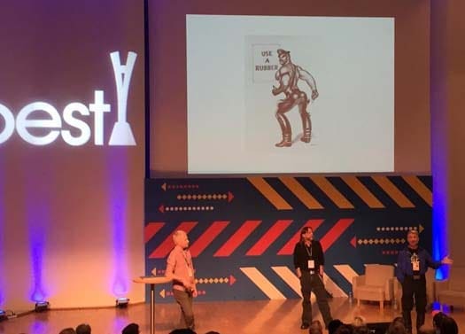 "Muscles & Counter-culture" seminar presented by McCann Worldgroup Helsinki — with Petteri Lillberg, S. R. Sharp and Durk Dehner.