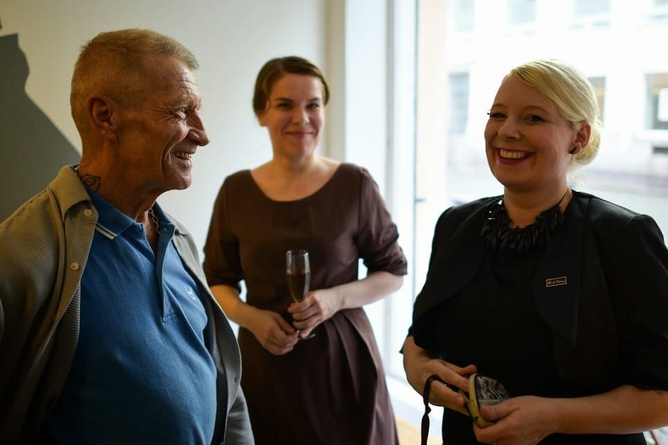 ToFF President Durk Dehner at "Tom of Finland: Dirty Frames" opening