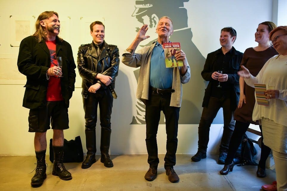 ToFF President Durk Dehner at "Tom of Finland: Dirty Frames" opening
