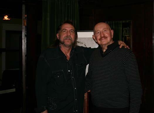 Sharp and John at TOM House, 2010