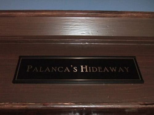 Palanca's Hideaway signage