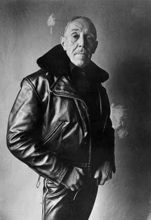 TOM posing in his new California Highway Patrol Motorcycle jacket that he had just received from his pals back in California.