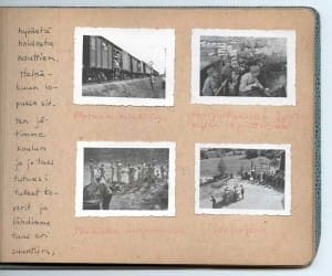 Page from Tom of Finland's war journal