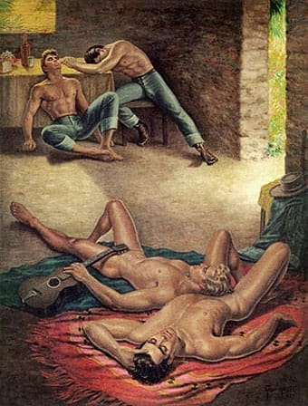 GEORGE QUAINTANCE (American, 1902-1957), Siesta, 1952, Oil on canvas