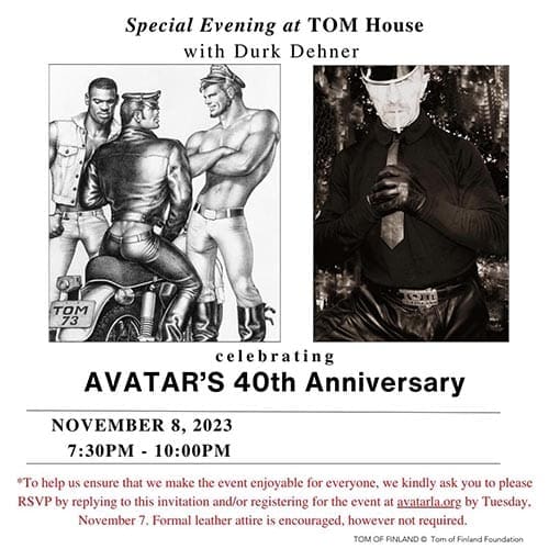 TOFF approved IG 1 Tom of Finland AVATAR Invite 2023 11 8 1